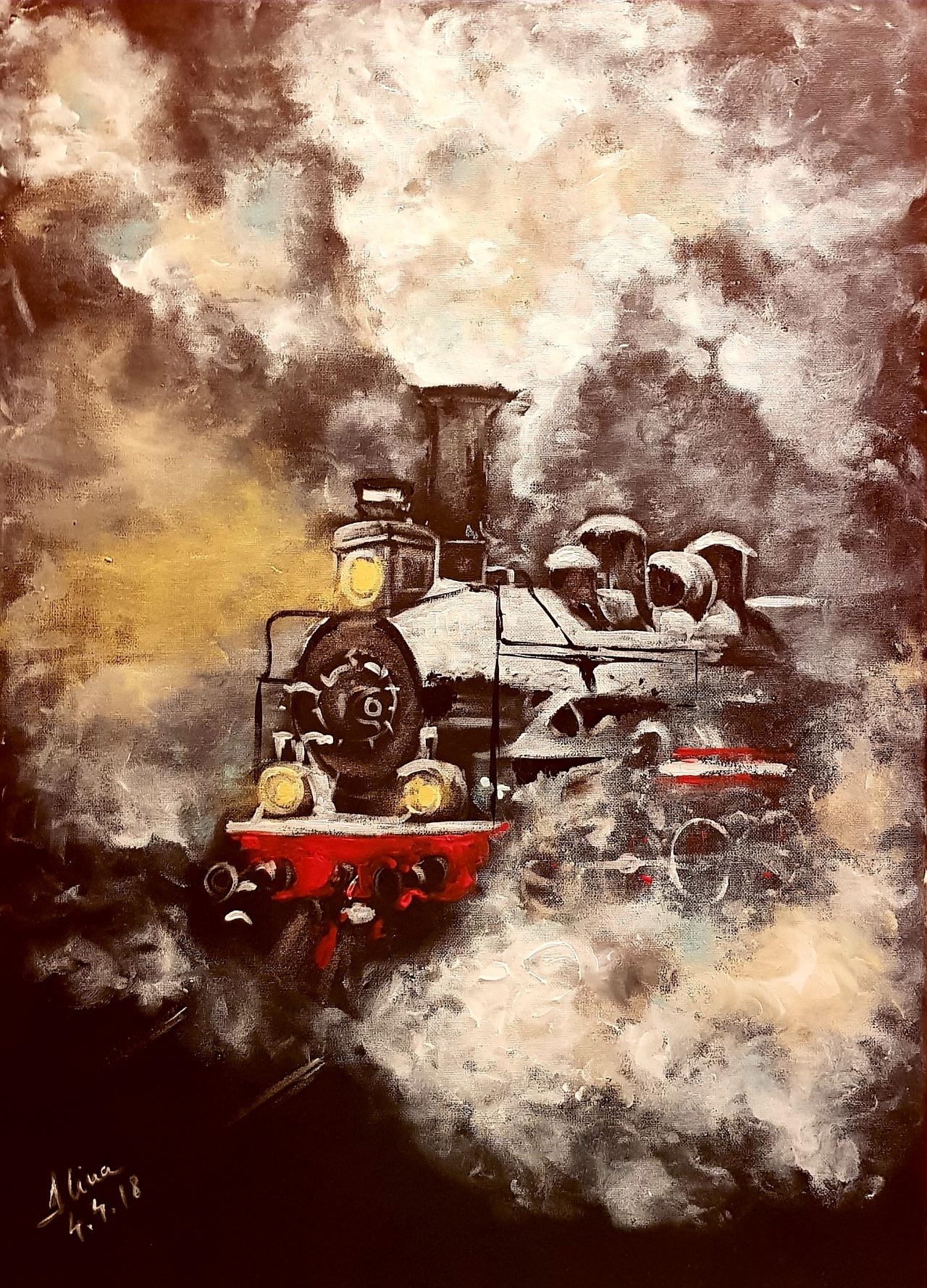 ArteDiAlina.com painting: something from the past